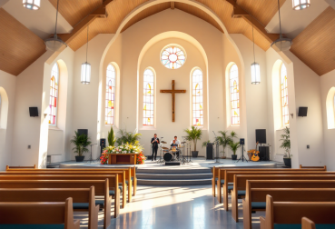 Kirchen-Setup für eine Freikirche